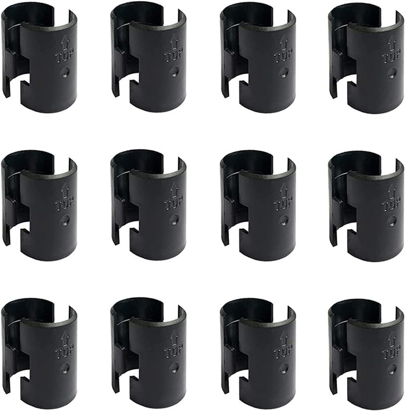 WAFJAMF Wire Shelf Clips Shelving Sleeves - 24 Pack Shelf Lock Clips for 1" Post- Shelving Sleeves Replacements for Wire Shelving System - Image 1